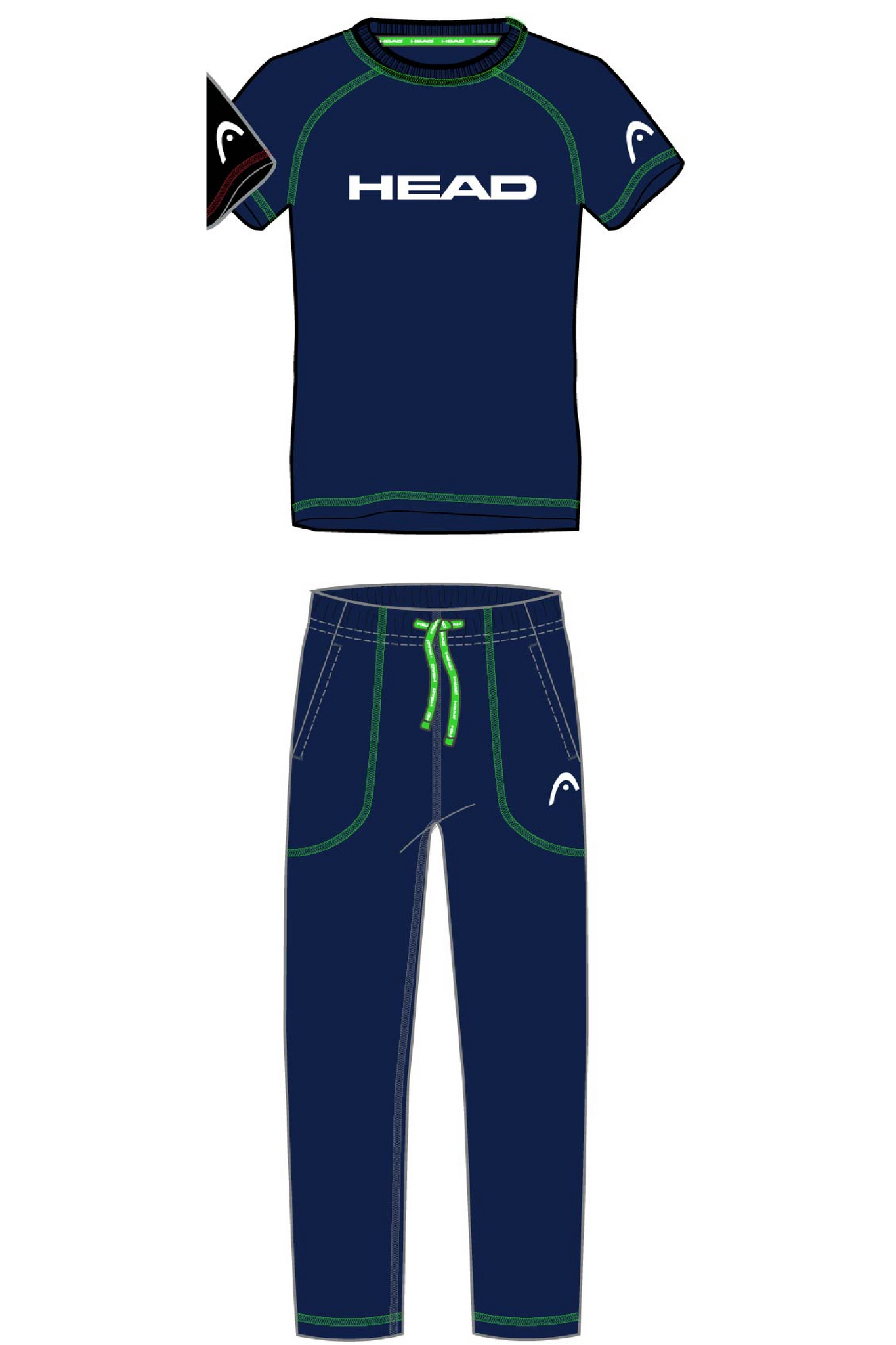 HEAD Mens 2 Piece Sleep Set