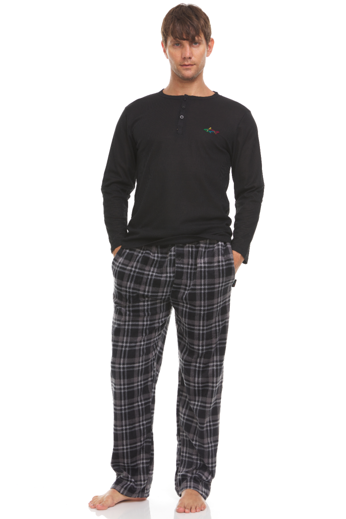GREG NORMAN - Men's Thermal Top & Fleece Pant Lounge Set