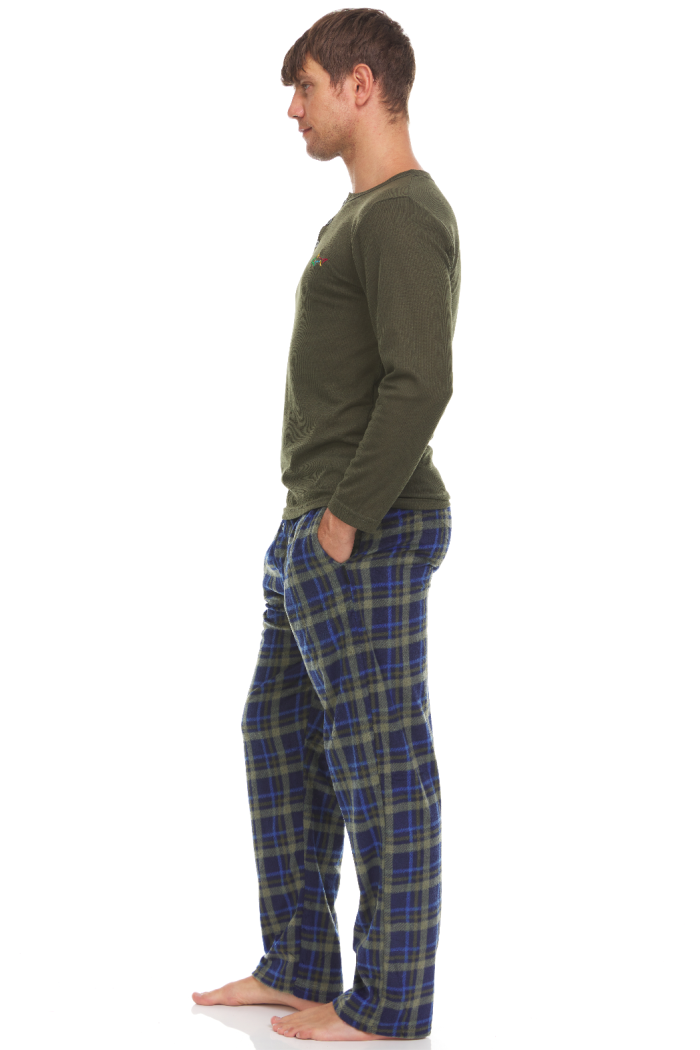 GREG NORMAN - Men's Thermal Top & Fleece Pant Lounge Set
