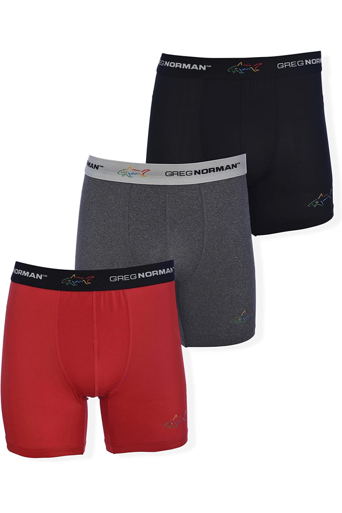 GREG NORMAN - Men's 3-Pack Performance Boxer Briefs