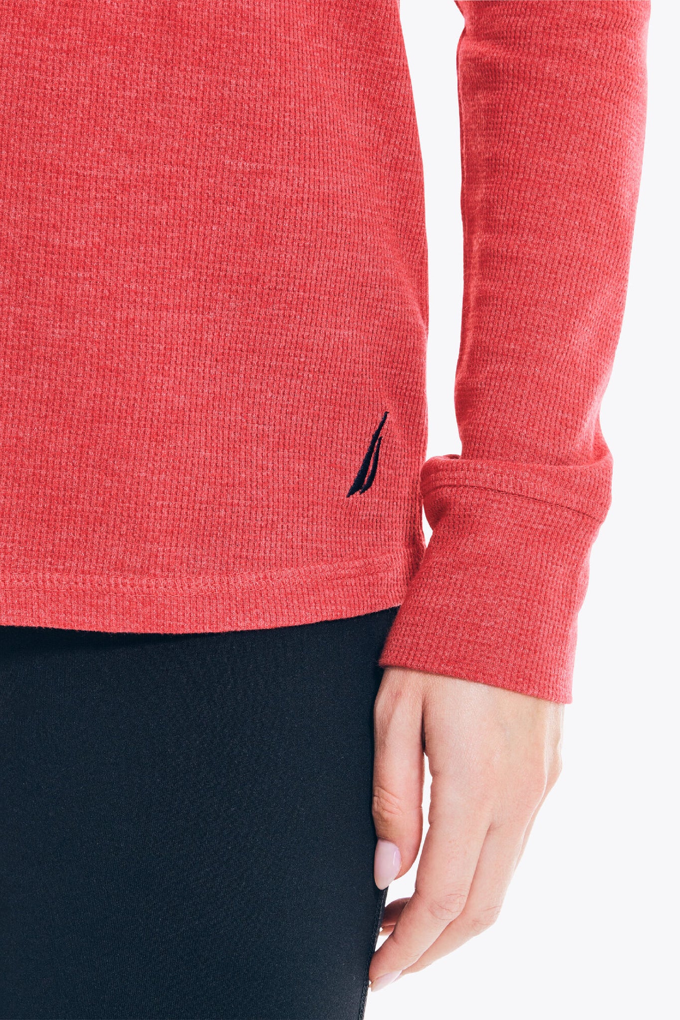 NAUTICA Women's Thermal Long Sleeve V-Neck