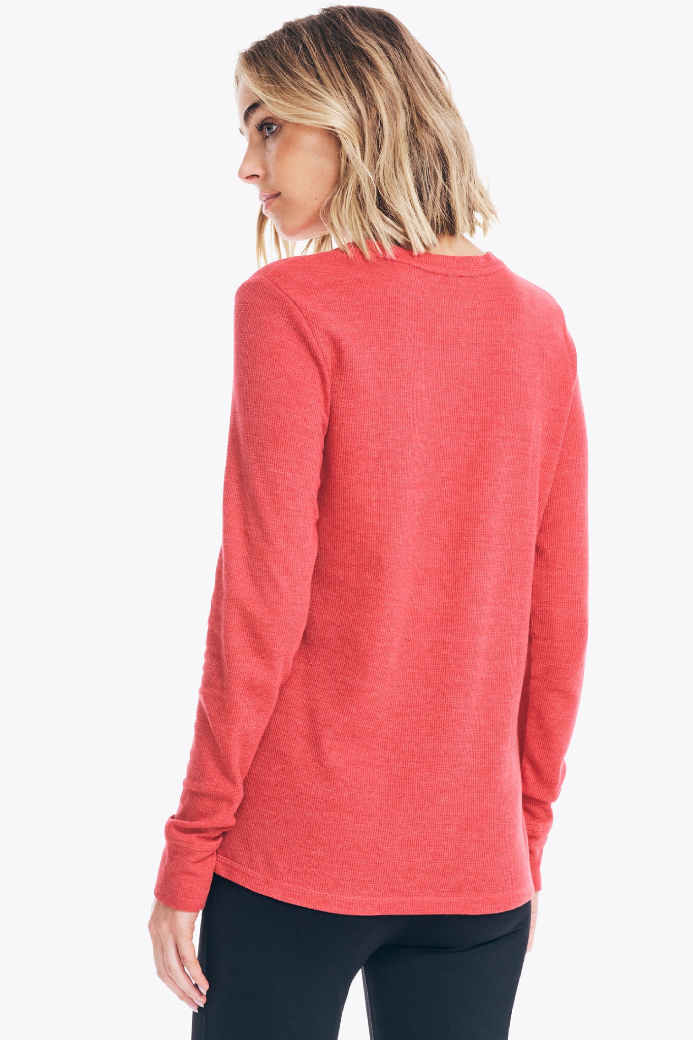 NAUTICA Women's Thermal Long Sleeve V-Neck