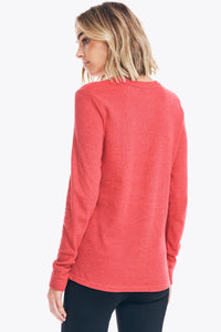 NAUTICA Women's Thermal Long Sleeve V-Neck