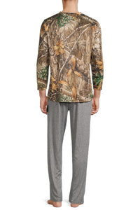 REALTREE Mens Top and Pants Pajamas Sleepwear Set