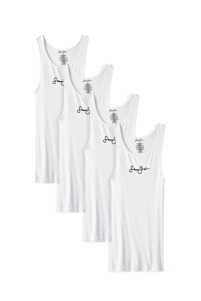 SEAN JOHN - Men's 4-Pack Rib Tank