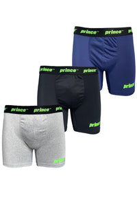 PRINCE Men's 3 Pack Performance Boxer Briefs
