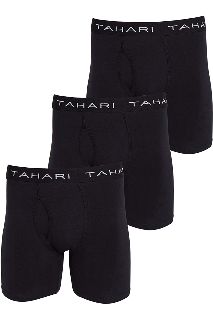 TAHARI Mens Underwear 3 Pack Comfort Cotton Boxer Brief Set
